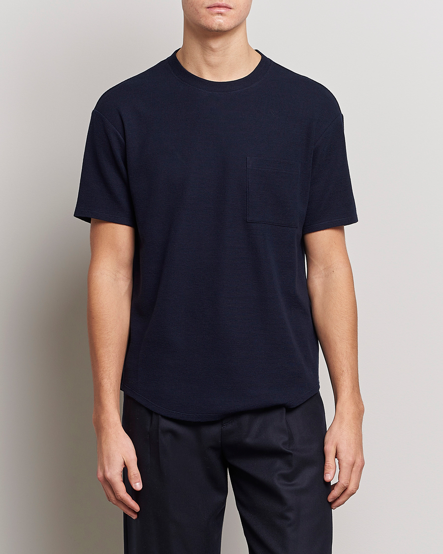 Herr | T-Shirts | Giorgio Armani | Cotton/Cashmere T-Shirt Navy