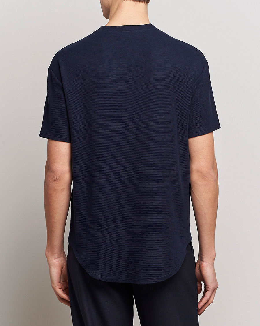 Herr | T-Shirts | Giorgio Armani | Cotton/Cashmere T-Shirt Navy