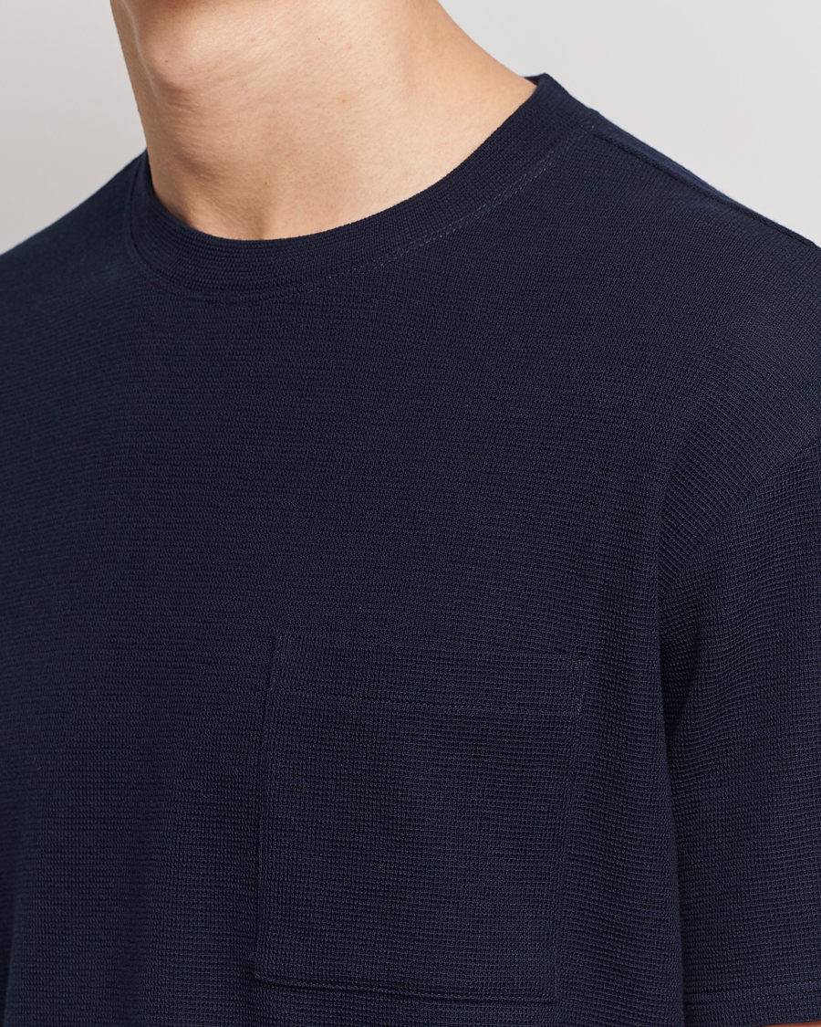 Herr | T-Shirts | Giorgio Armani | Cotton/Cashmere T-Shirt Navy