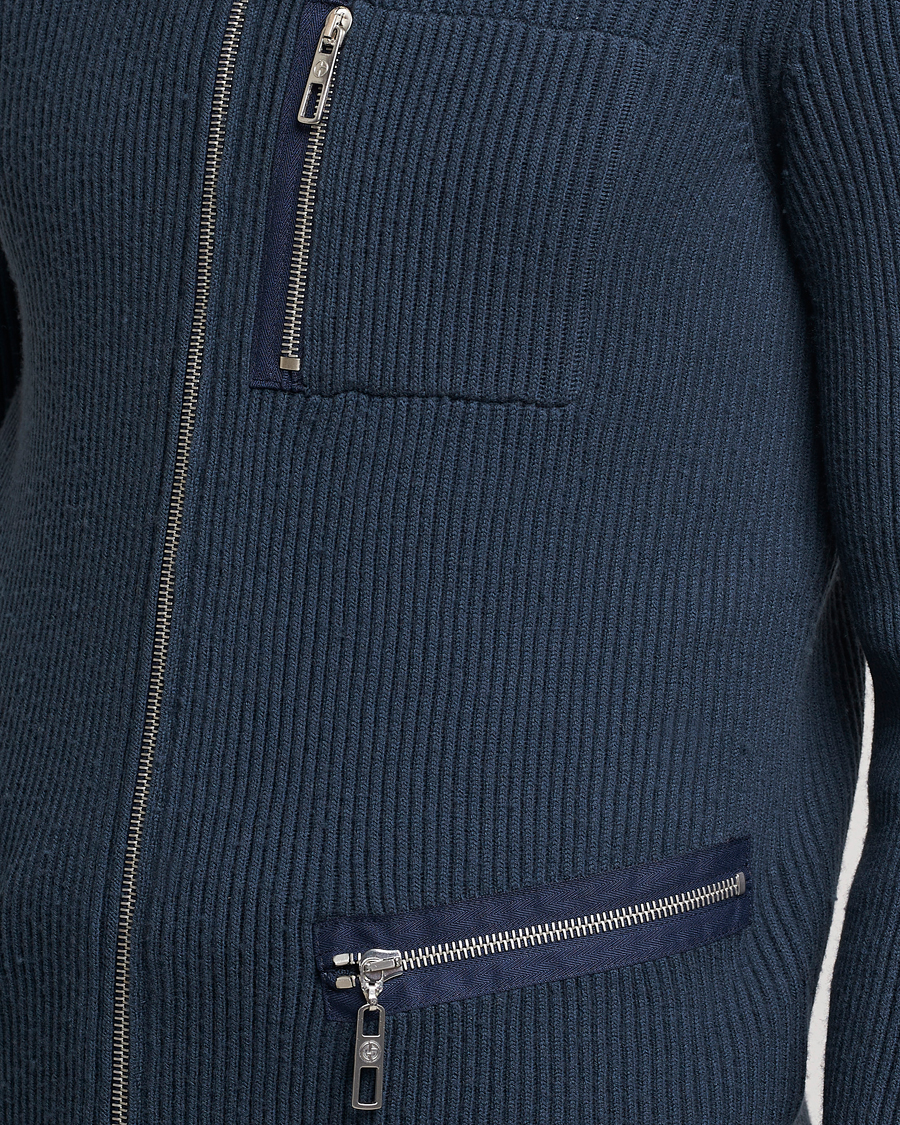 Herr | Tröjor | Giorgio Armani | Cardigan Zip Jacket Navy