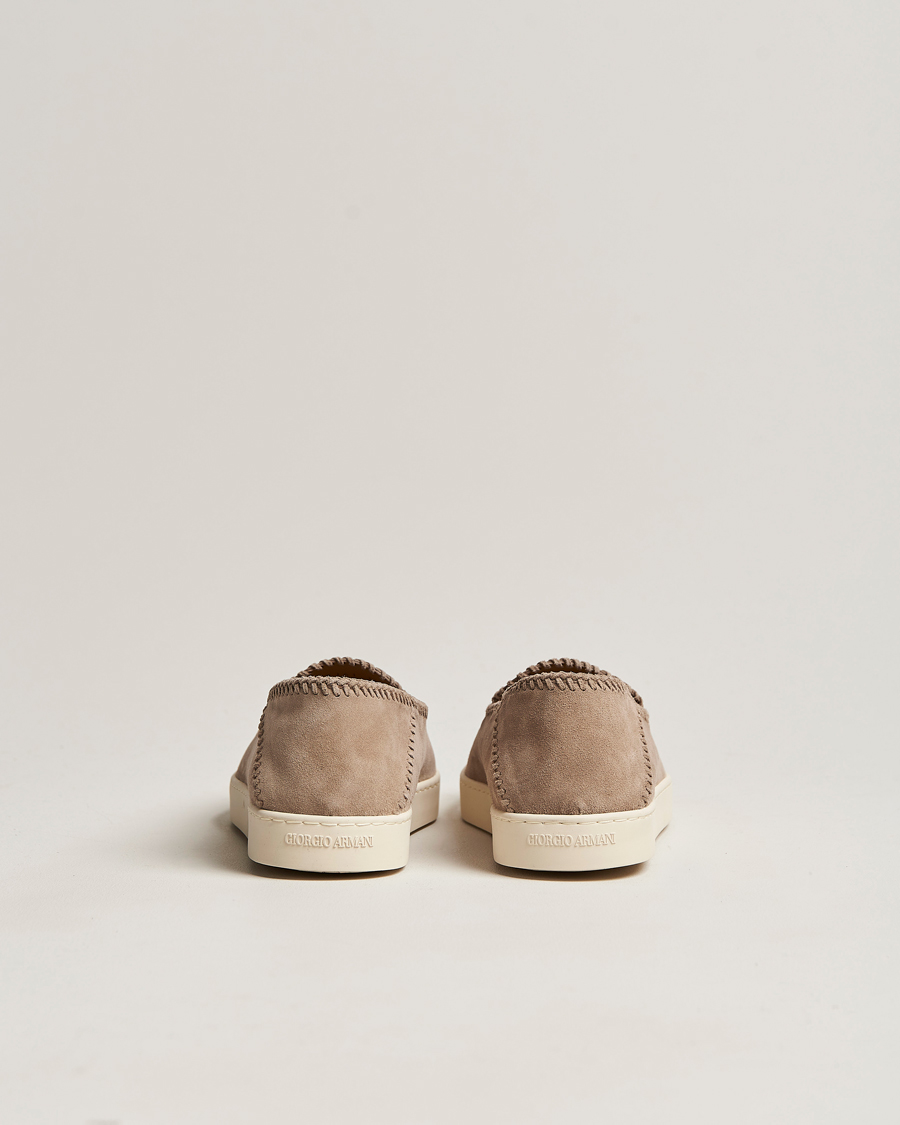 Herr | Giorgio Armani Soft Suede Loafers Sand | Giorgio Armani | Soft Suede Loafers Sand