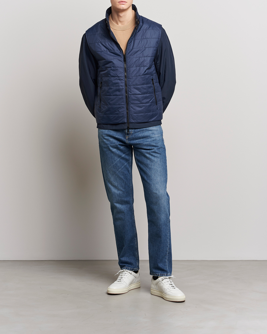 Herr | Jackor | BOSS BLACK | Coshua Hybrid Down Jacket Dark Blue
