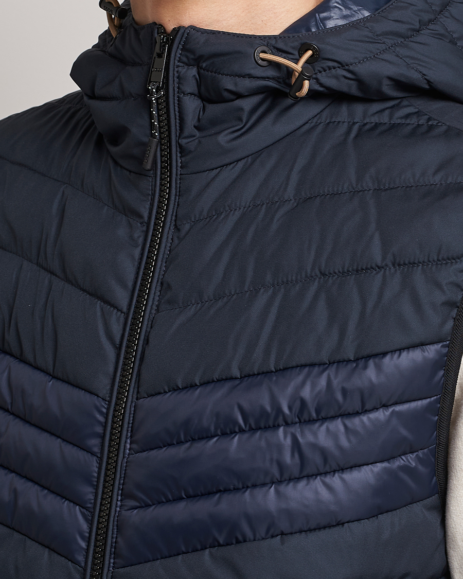 Herr | Västar | BOSS BLACK | Coviltra Down Hooded Vest Dark Blue