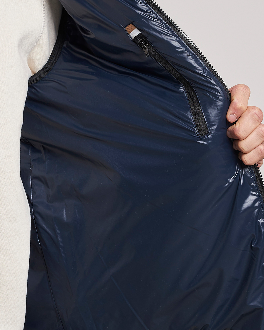 Herr | Västar | BOSS BLACK | Coviltra Down Hooded Vest Dark Blue
