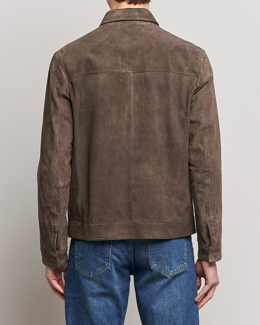 Herr | Jackor | BOSS BLACK | Mucker Suede Jacket Dark Grey