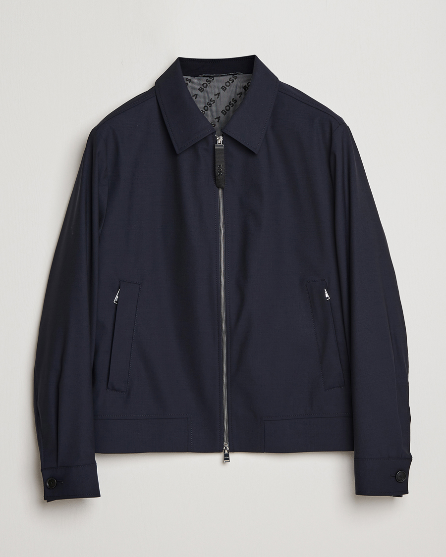 Herr | Jackor | BOSS BLACK | Hanry Wing Jacket Dark Blue