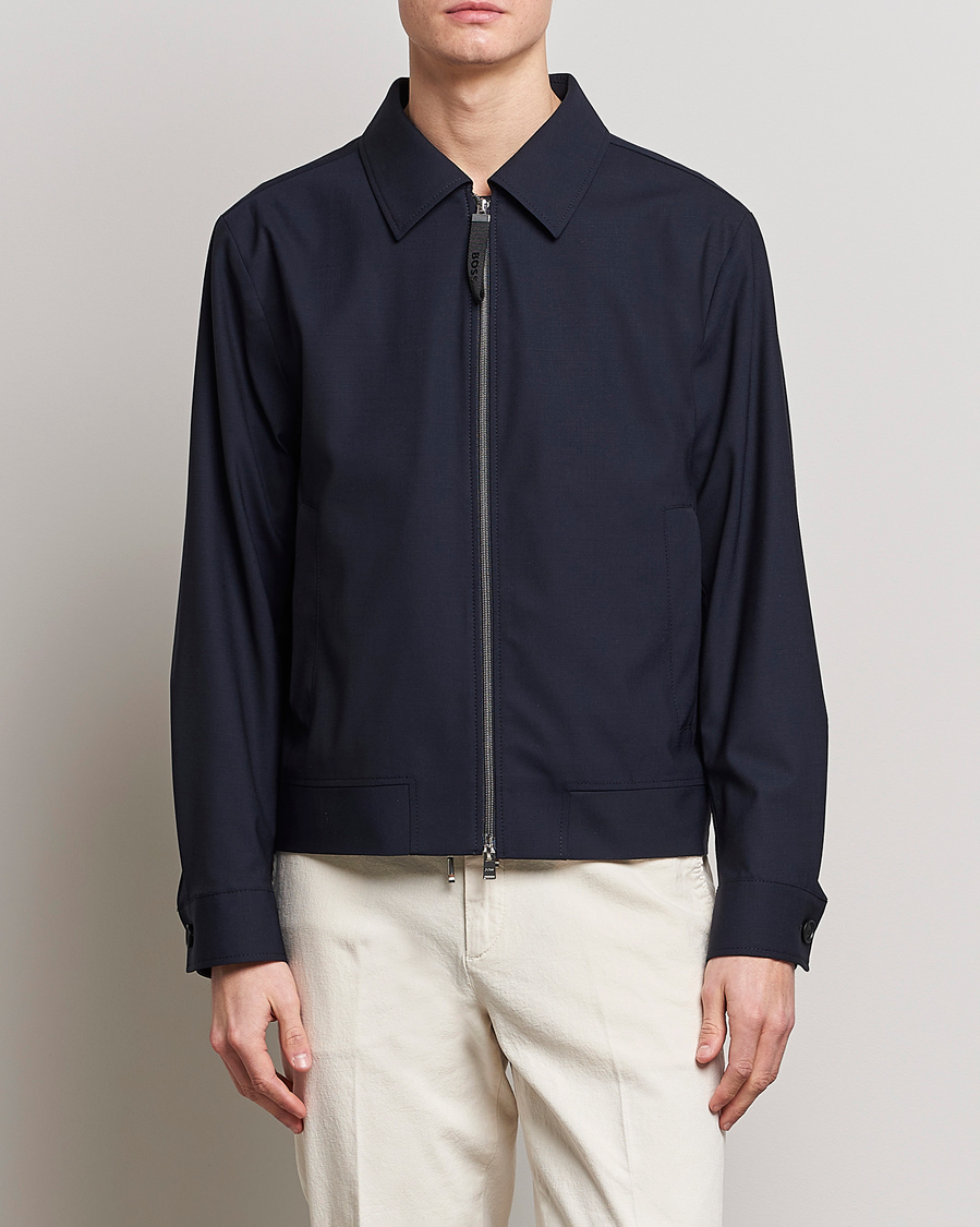 Herr | Jackor | BOSS BLACK | Hanry Wing Jacket Dark Blue