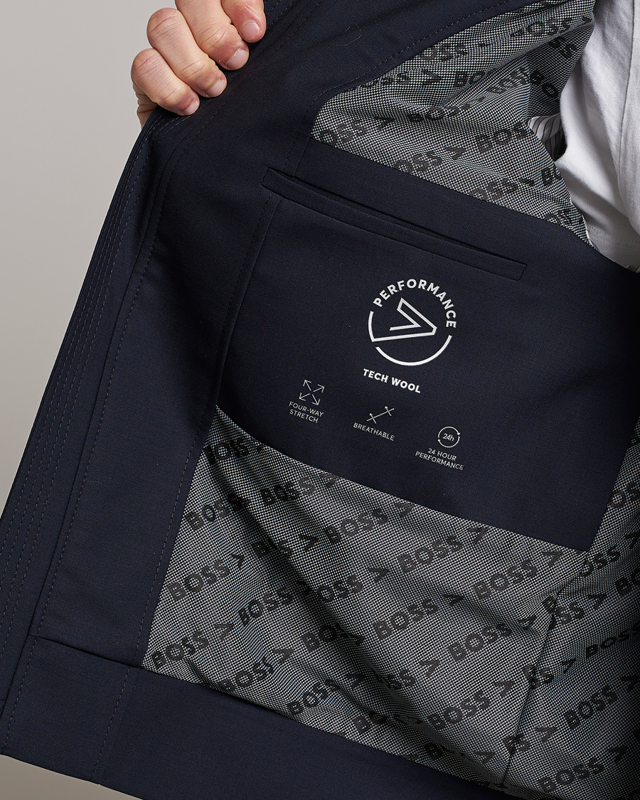 Herr | Jackor | BOSS BLACK | Hanry Wing Jacket Dark Blue