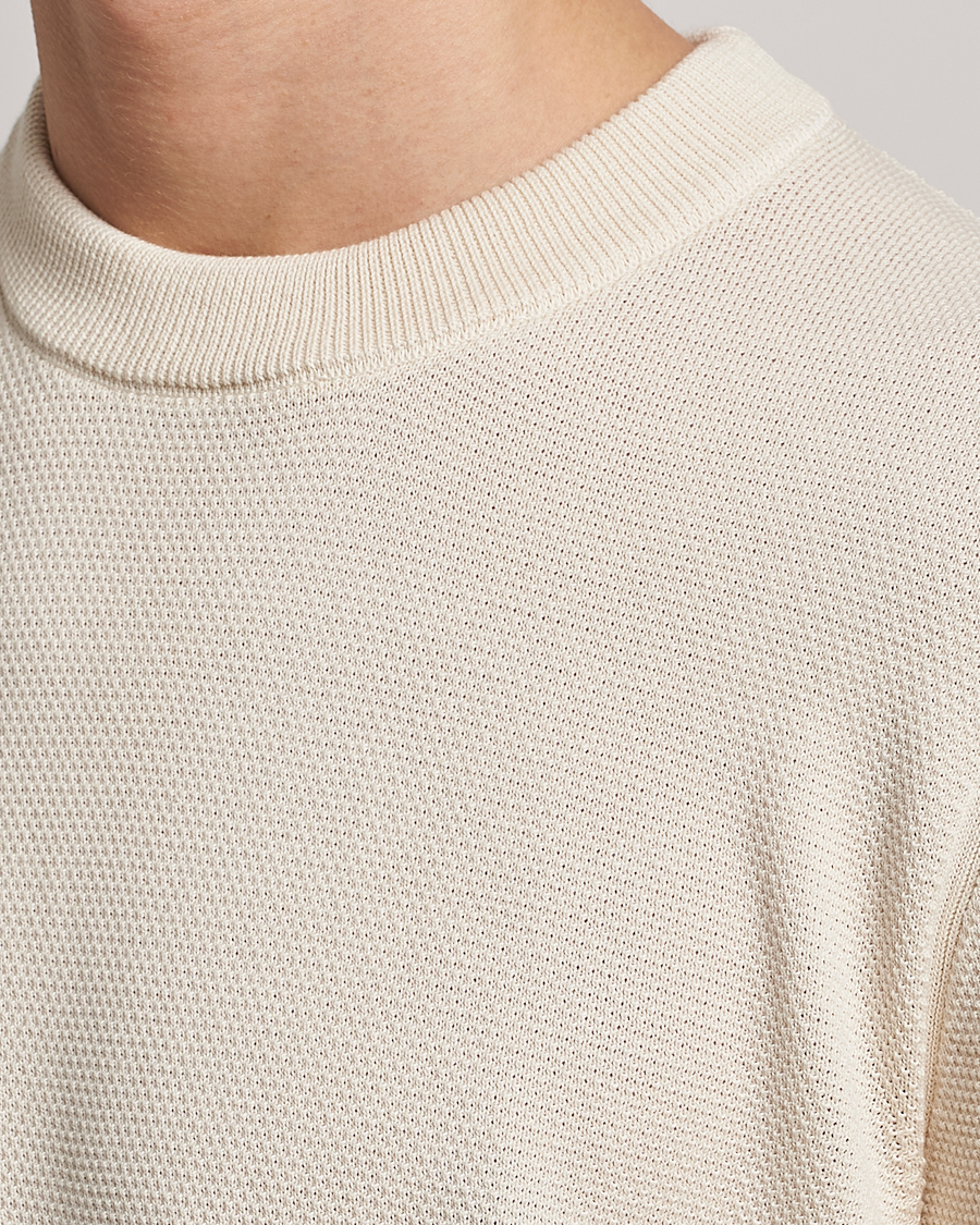 Herr | Tröjor | BOSS BLACK | Ecaio Knitted Sweater Open White