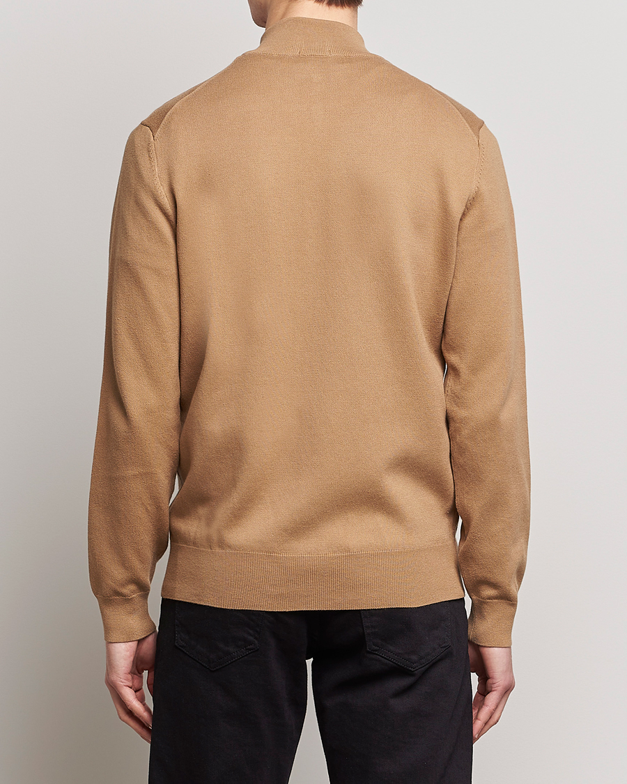 Herr | Tröjor | BOSS BLACK | Palano Knitted Full-Zip Medium Beige