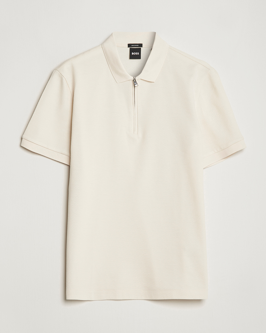 Herr | Pikéer | BOSS BLACK | Paras Structured Polo Open White