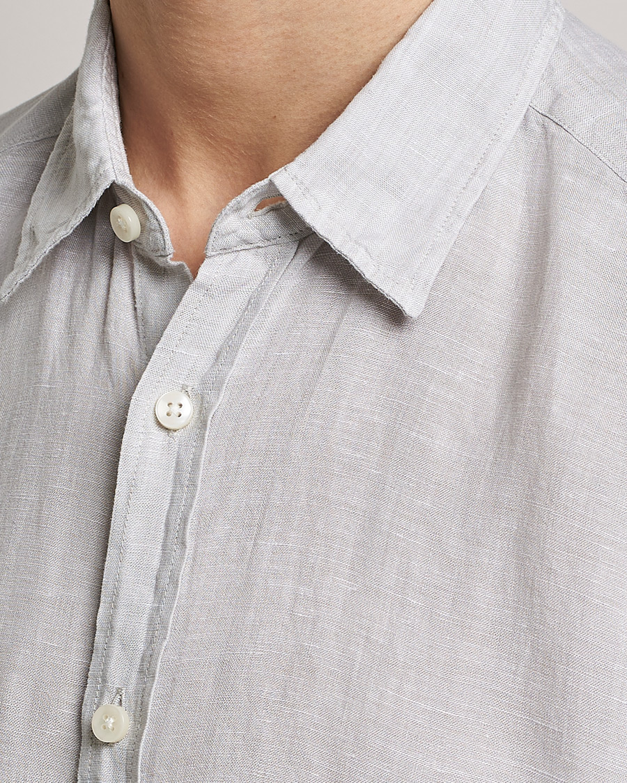 Herr | Skjortor | BOSS BLACK | Liam Linen Shirt Light Grey