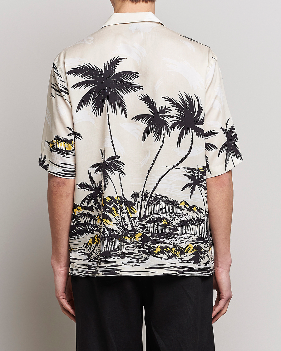 Herr | Skjortor | BOSS BLACK | Lars Printed Resort Collar Shirt Open White