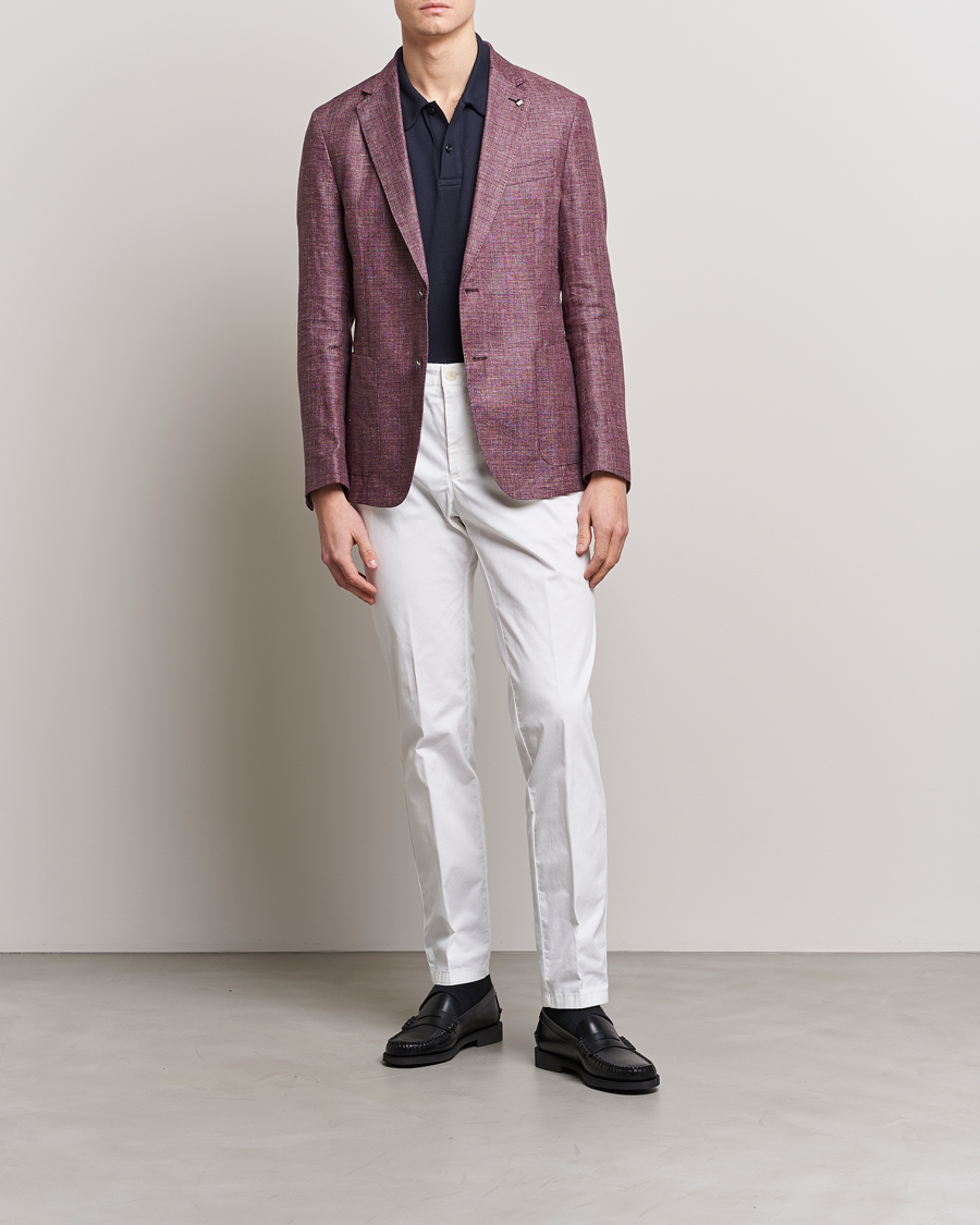 Herr | Byxor | BOSS BLACK | Genius Cotton Trousers White