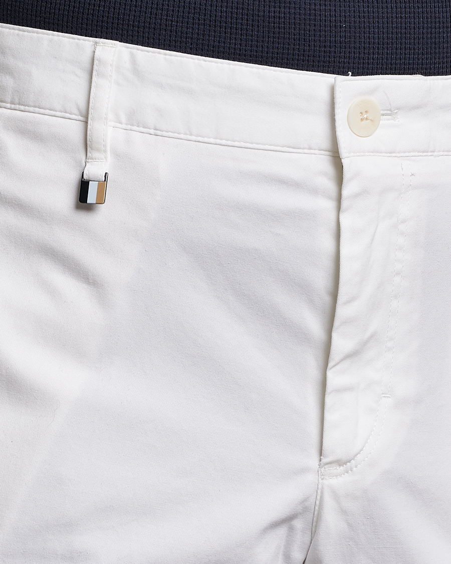 Herr | Byxor | BOSS BLACK | Genius Cotton Trousers White