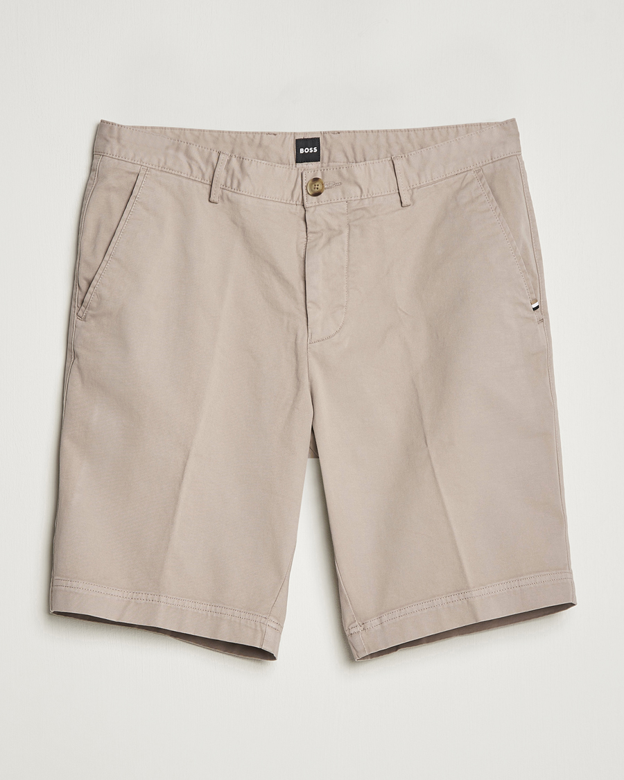 Herr | Shorts | BOSS BLACK | Slice Chino Shorts Open Beige