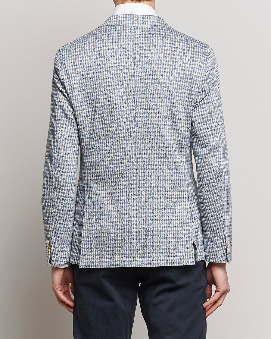 Herr | Kavajer | BOSS BLACK | Hanry Linen/Cotton Structured Blazer Open Blue