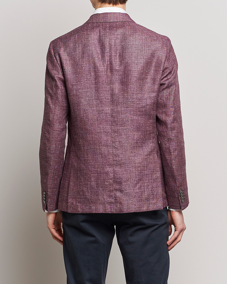 Herr | Kavajer | BOSS BLACK | Hanry Linen/Wool Blazer Dark Red