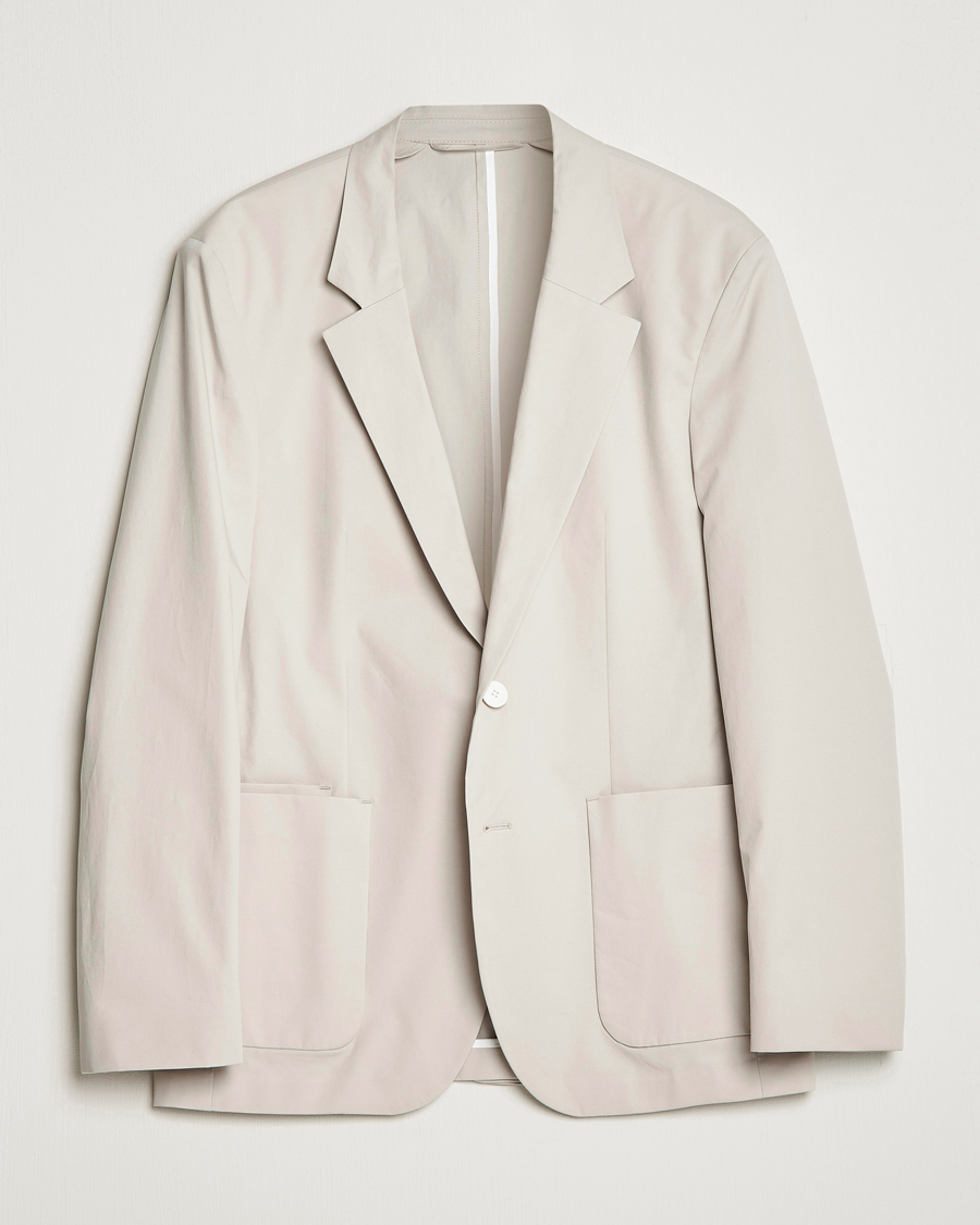 Herr | Kavajer | HUGO | Haero Cotton Patch Pocket Blazer Light Beiege