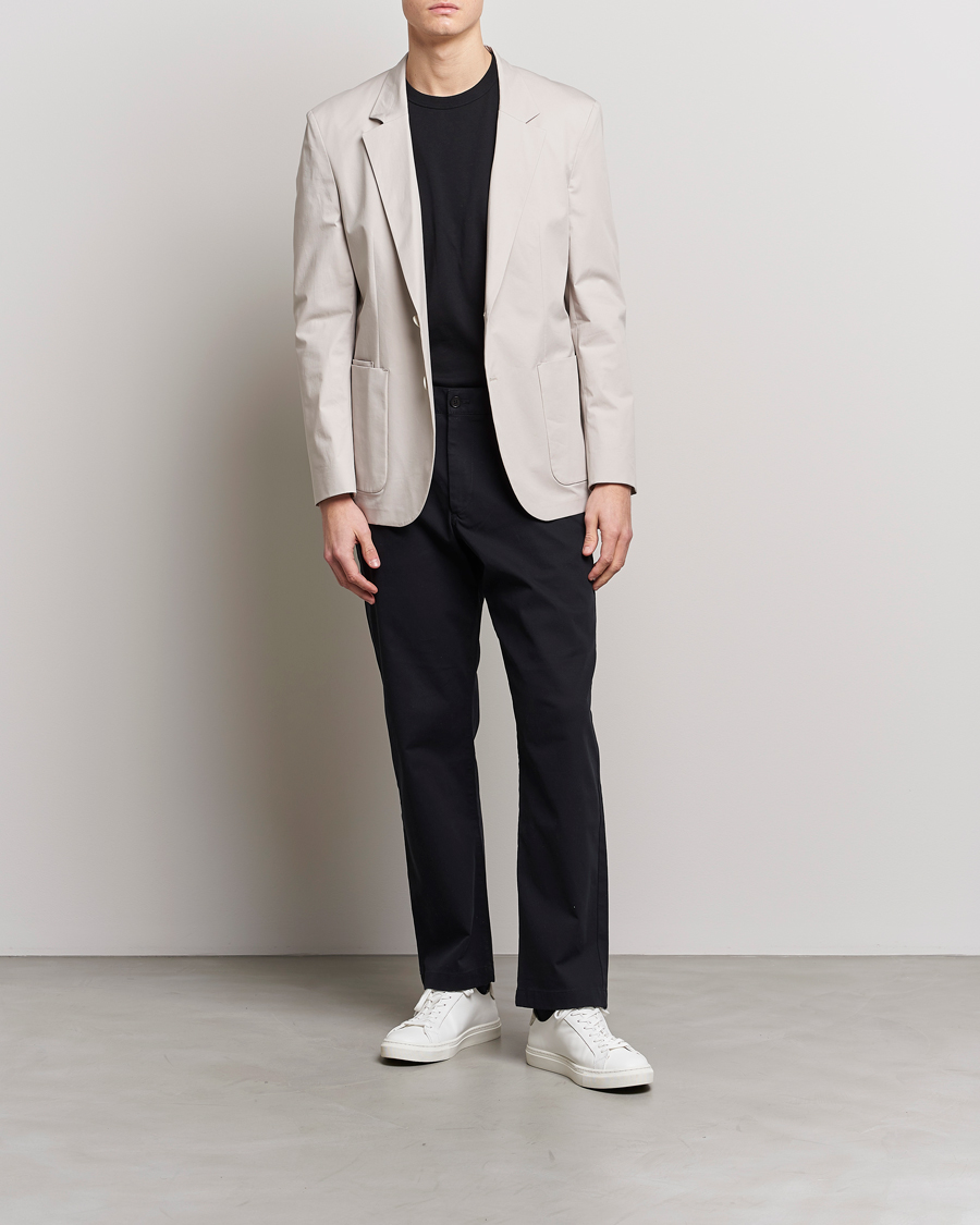 Herr | Kavajer | HUGO | Haero Cotton Patch Pocket Blazer Light Beiege
