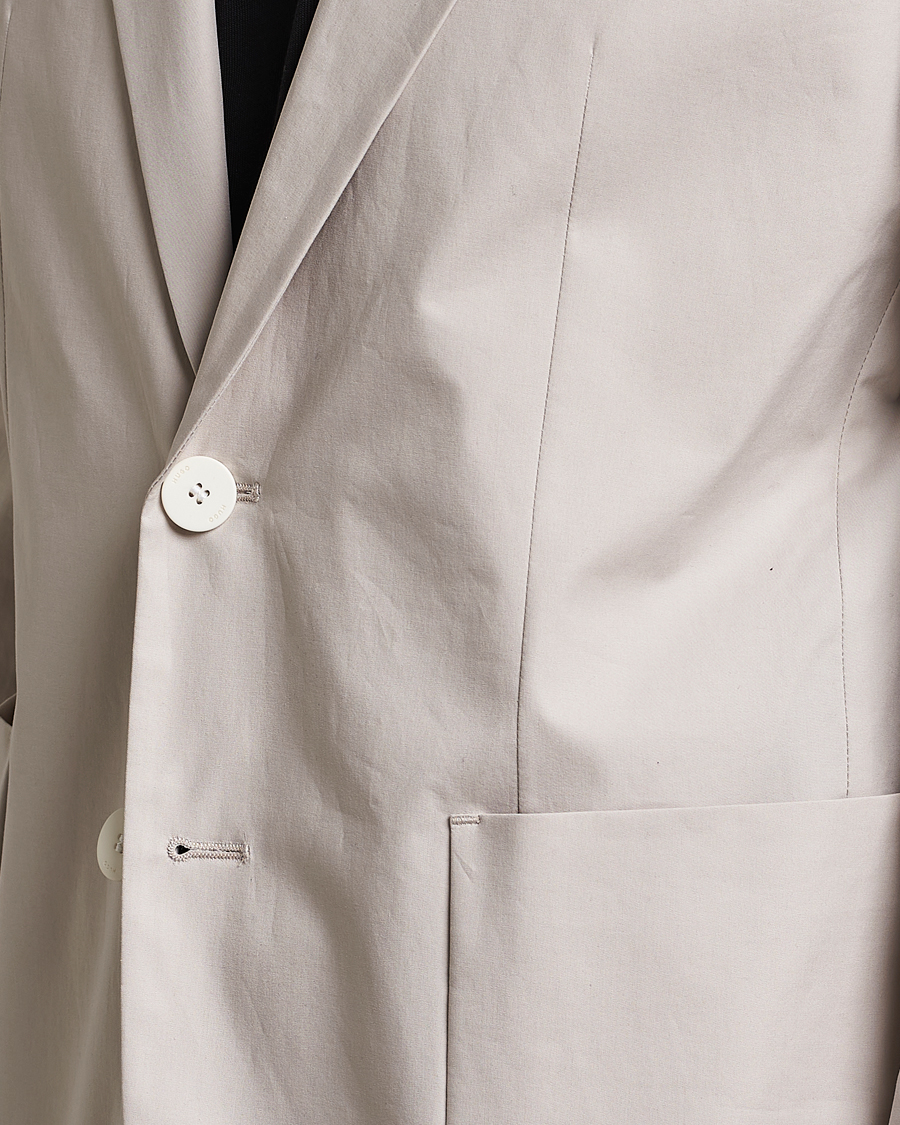 Herr | Kavajer | HUGO | Haero Cotton Patch Pocket Blazer Light Beiege