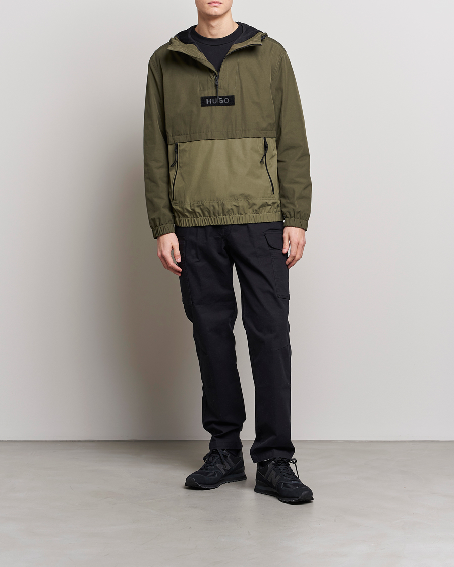 Herr | Jackor | HUGO | Breaker Anorak Open Green