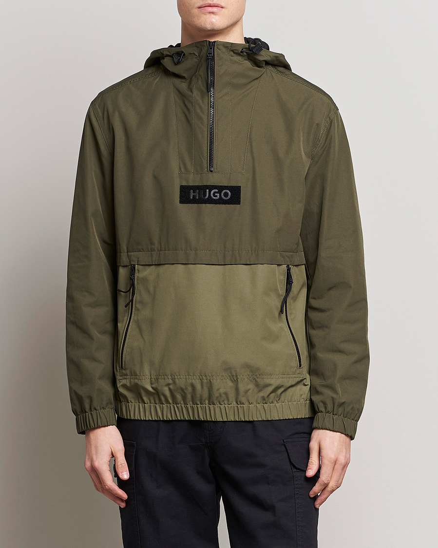 Herr | Jackor | HUGO | Breaker Anorak Open Green