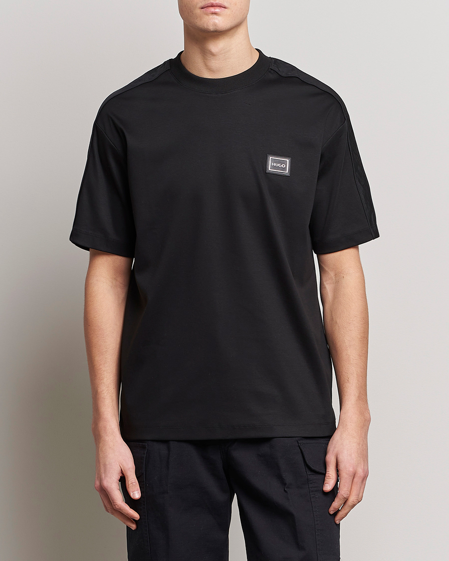 Herr | HUGO | HUGO | Dalix Logo Crew Neck T-Shirt Black