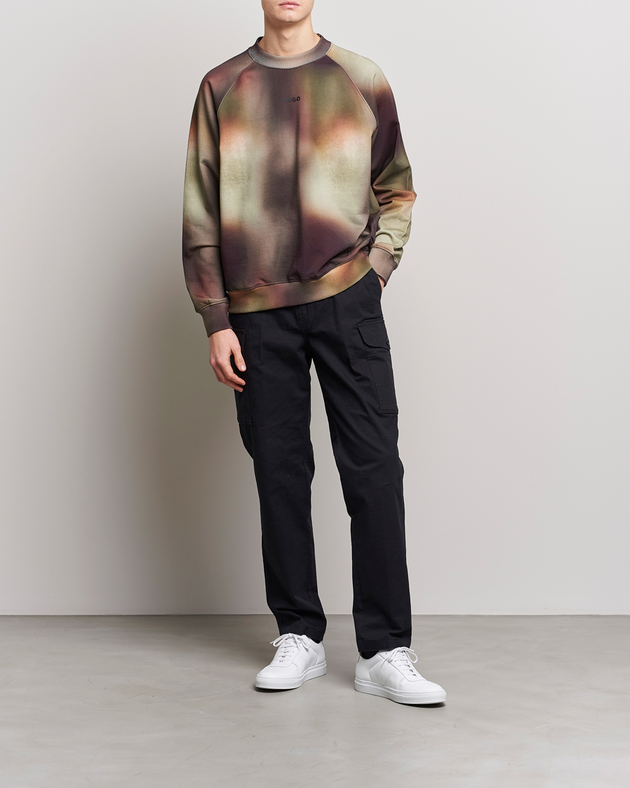 Herr | Tröjor | HUGO | Dopiapo Camo Crew Neck Sweatshirt Multi
