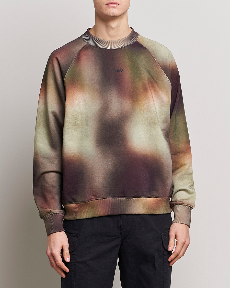 Herr | Tröjor | HUGO | Dopiapo Camo Crew Neck Sweatshirt Multi