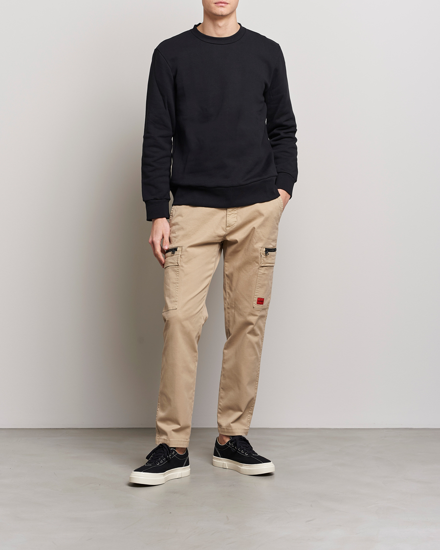 Herr | Byxor | HUGO | Glian Ripstop Cargo Pants Medium Beige