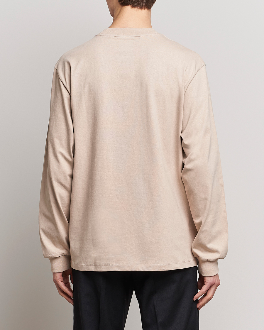Herr | Tröjor | HUGO | Dotopaxi Logo Crew Neck Sweatshirt Light Beige