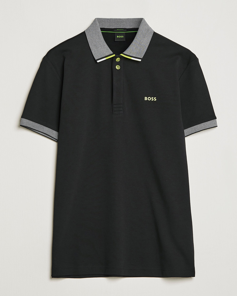Herr | Pikéer | BOSS GREEN | Paddy Performance Piké Black