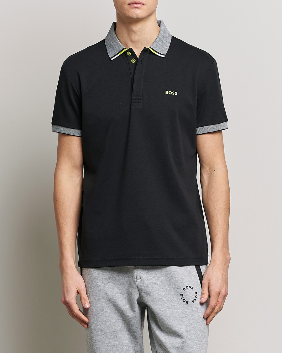 Herr | Pikéer | BOSS GREEN | Paddy Performance Piké Black