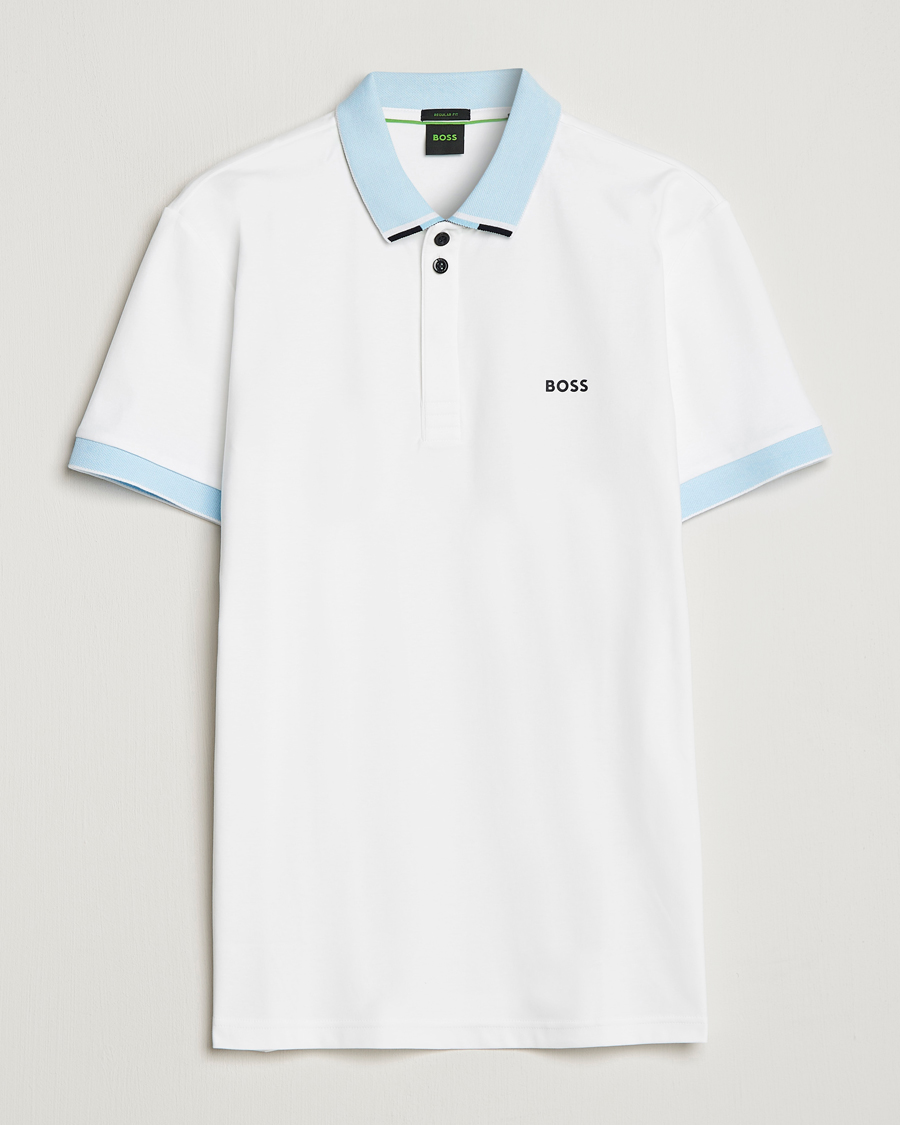Herr | Pikéer | BOSS GREEN | Paddy Performance Piké White