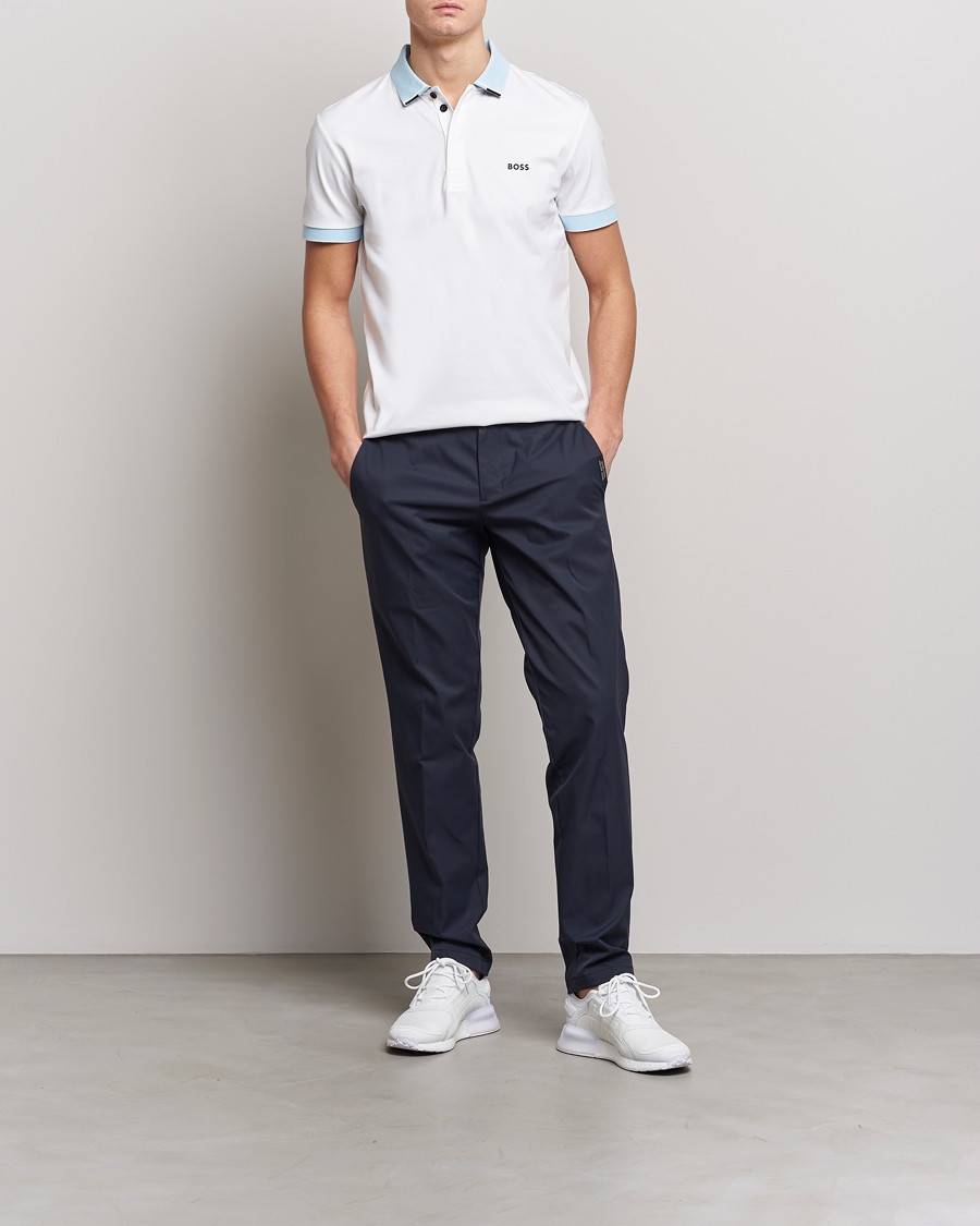Herr | Pikéer | BOSS GREEN | Paddy Performance Piké White