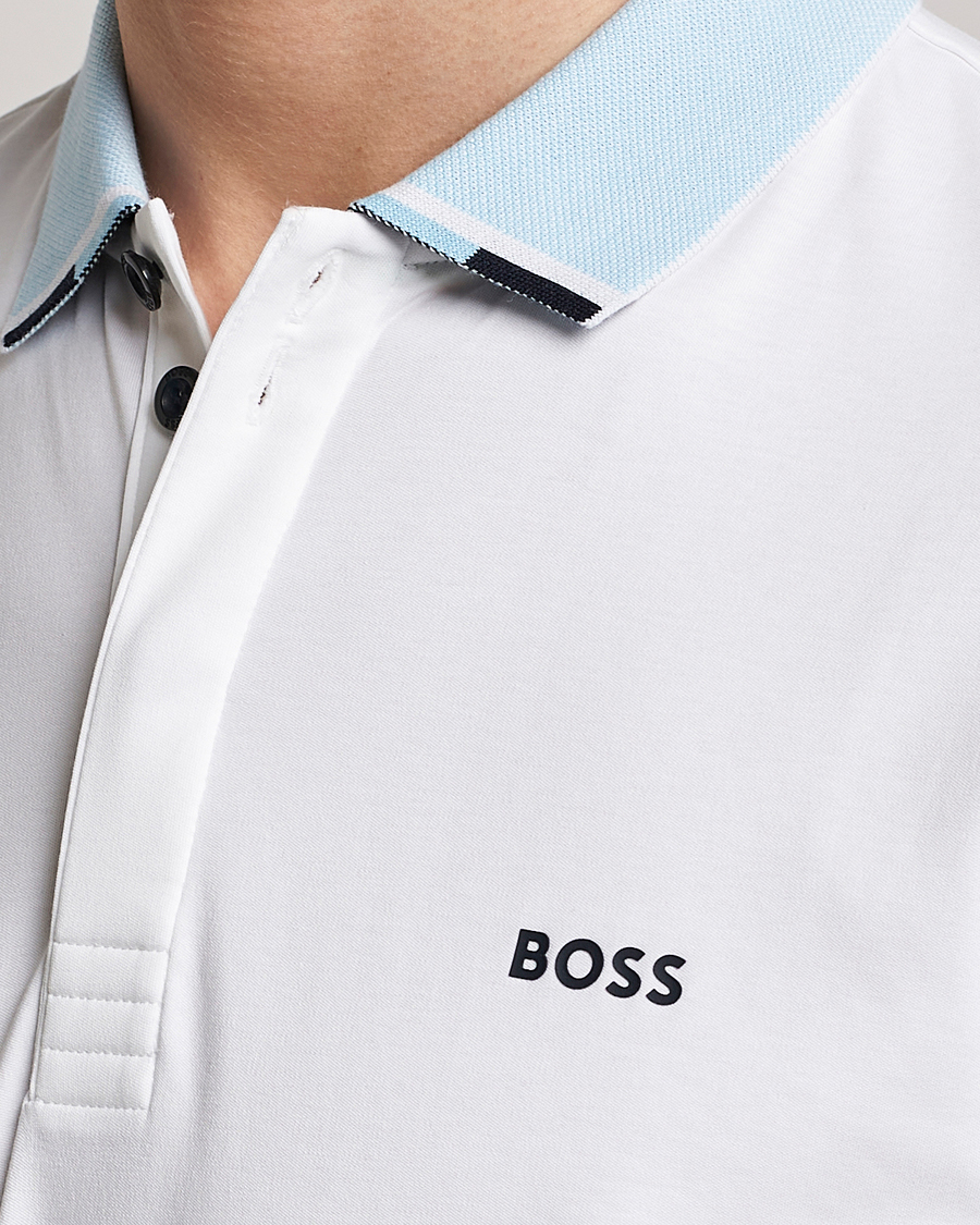Herr | Pikéer | BOSS GREEN | Paddy Performance Piké White