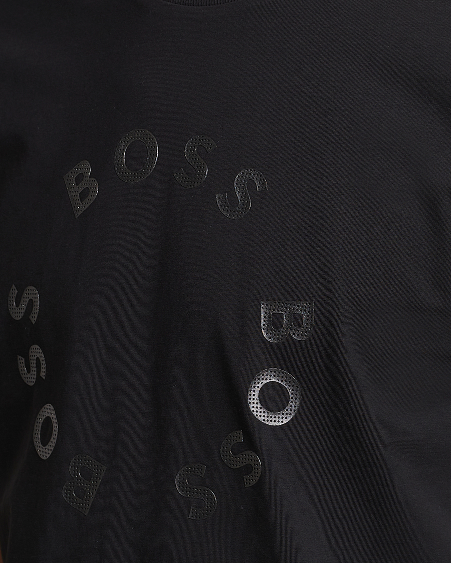 Herr | T-Shirts | BOSS GREEN | Circle Logo Crew Neck T-Shirt Black