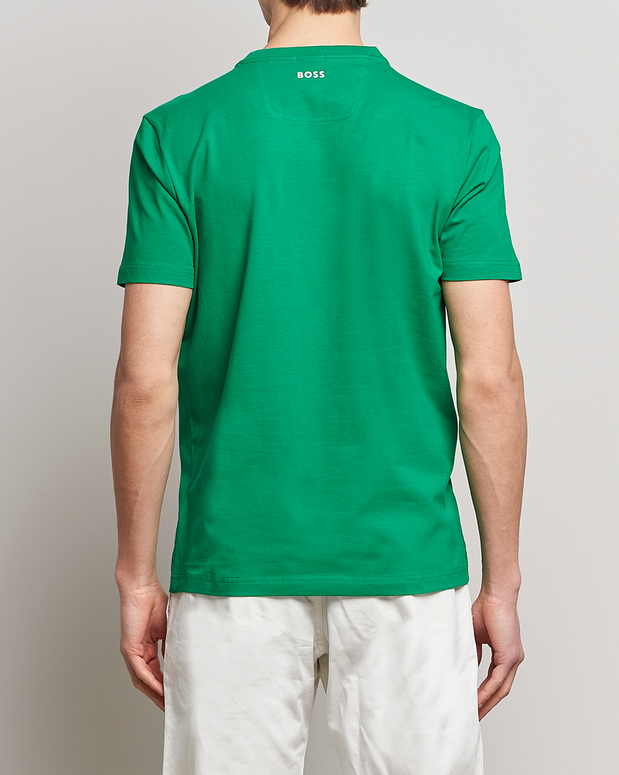 Herr | T-Shirts | BOSS GREEN | Circle Logo Crew Neck T-Shirt Open Green