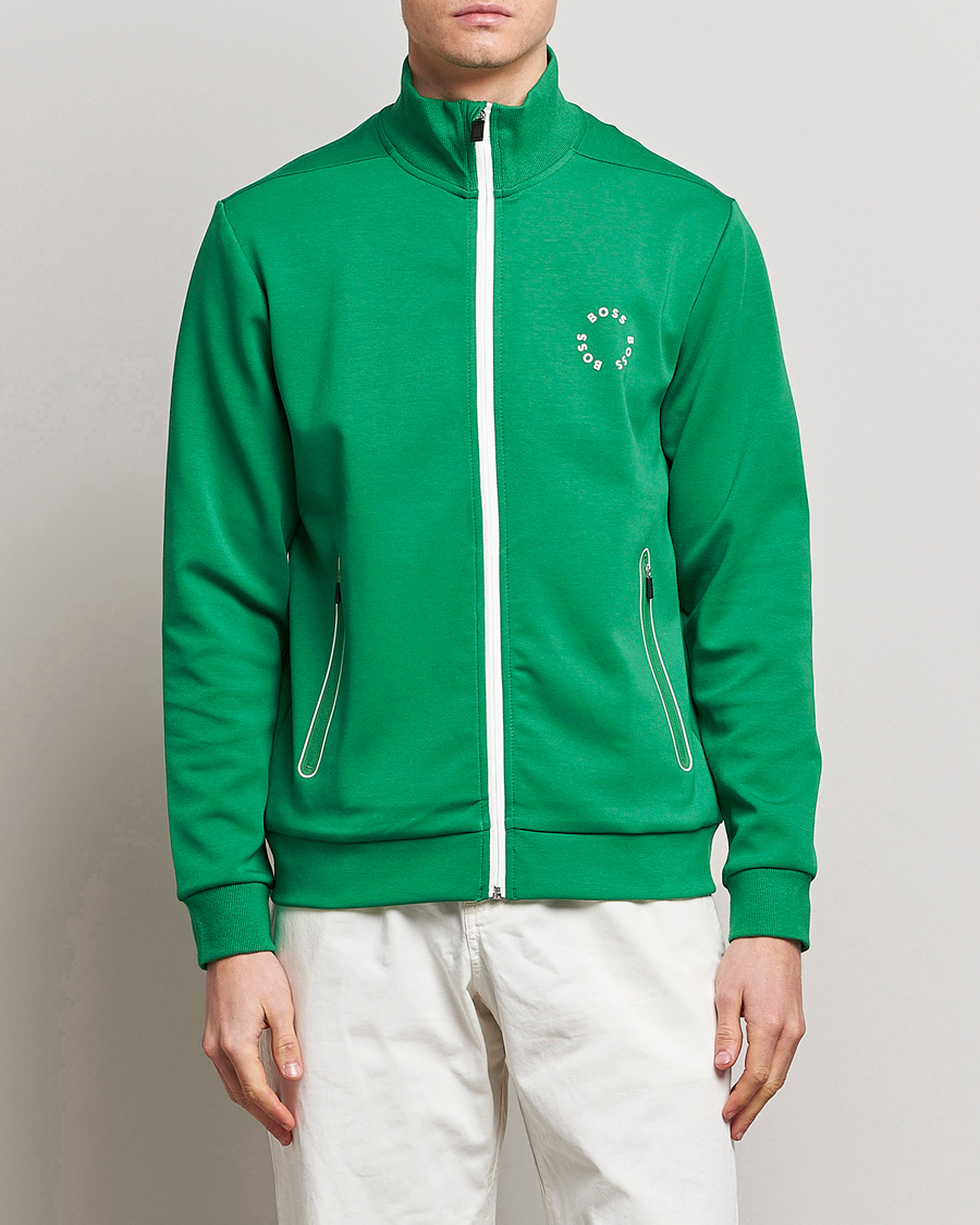 Herr | Tröjor | BOSS GREEN | Skaz Full-Zip Open Green