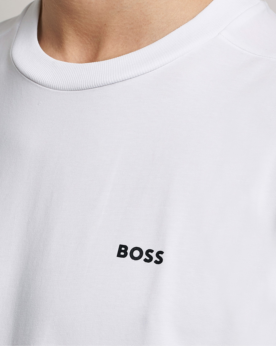 Herr | T-Shirts | BOSS GREEN | Logo Crew Neck T-Shirt White