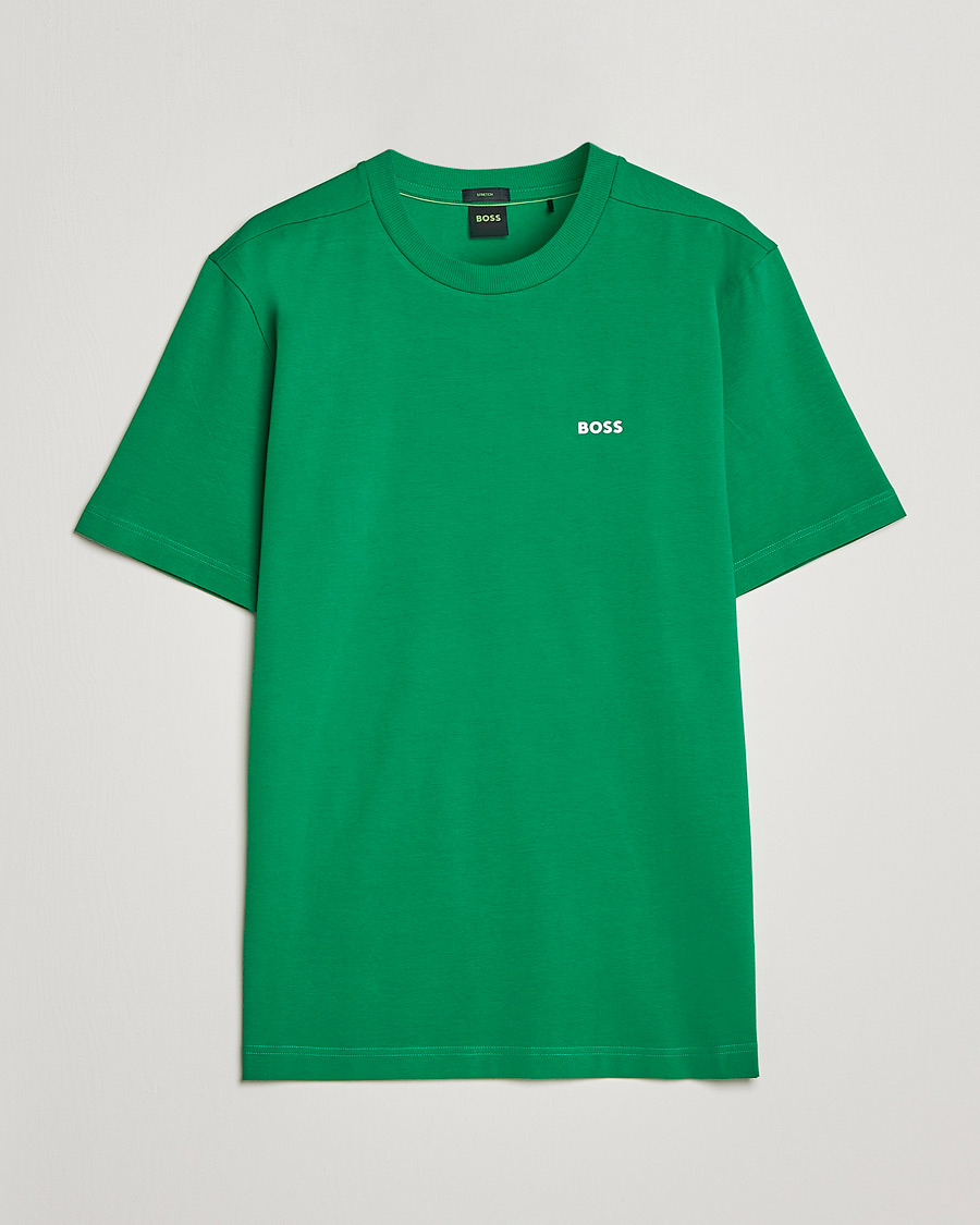 Herr | T-Shirts | BOSS GREEN | Logo Crew Neck T-Shirt Open Green