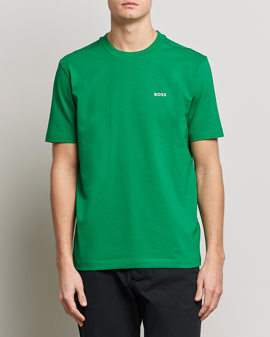 Herr | T-Shirts | BOSS GREEN | Logo Crew Neck T-Shirt Open Green