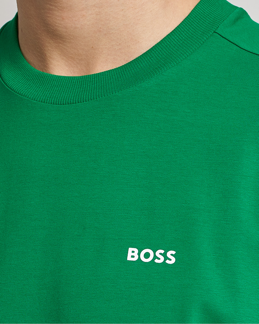 Herr | T-Shirts | BOSS GREEN | Logo Crew Neck T-Shirt Open Green