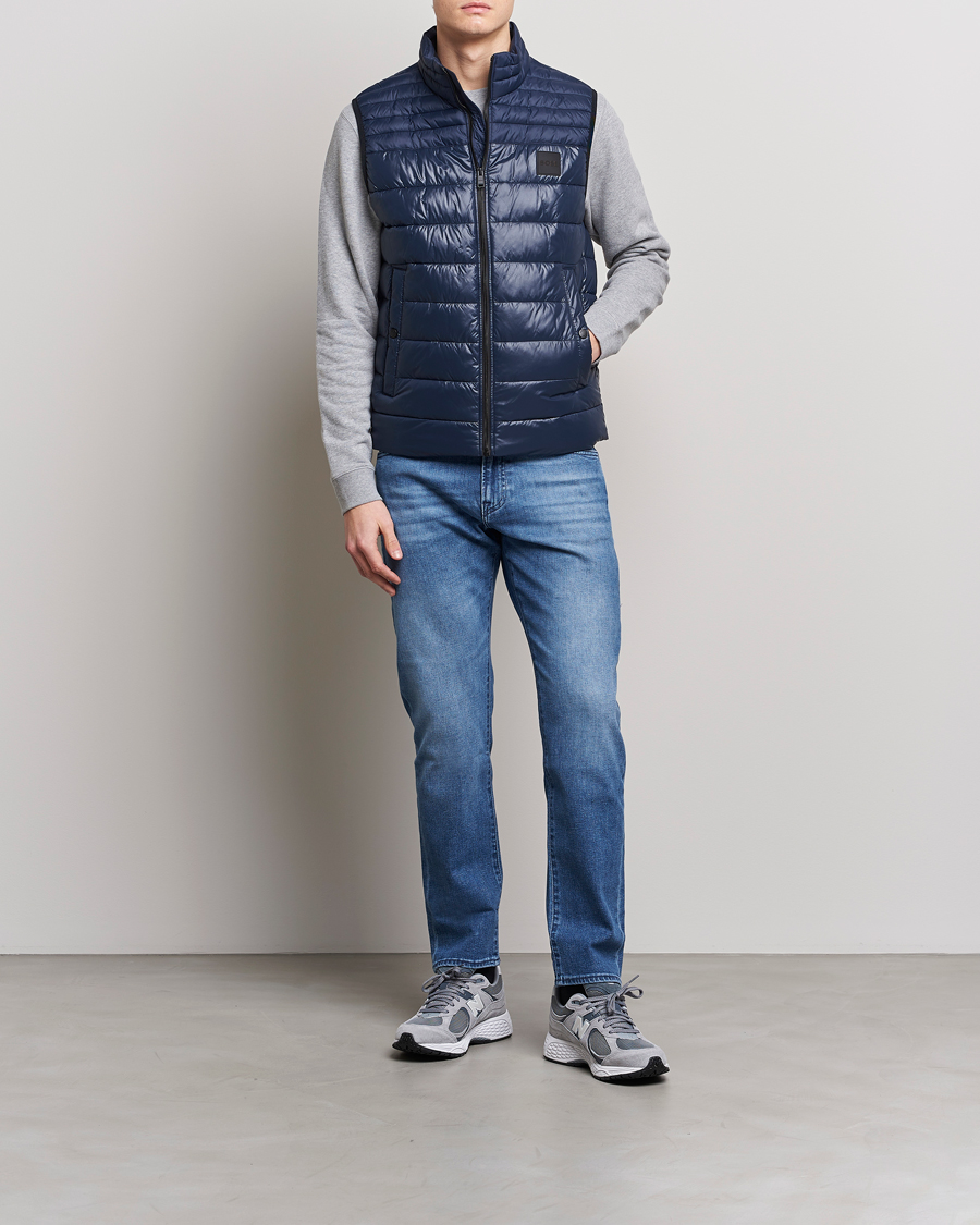 Herr | Västar | BOSS ORANGE | Odeno Down Vest Dark Blue