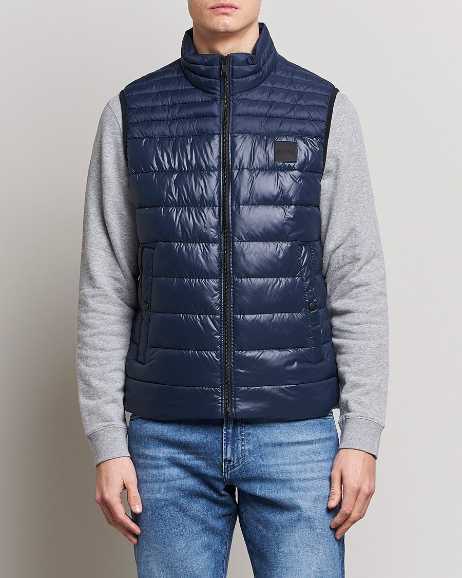 Herr | Västar | BOSS ORANGE | Odeno Down Vest Dark Blue