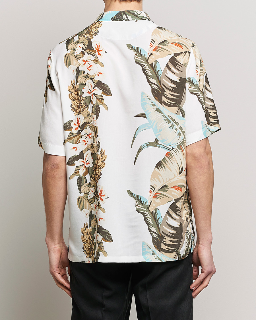 Herr | Skjortor | BOSS ORANGE | Rayer Resort Collar Printed Short Sleeve Shirt Whi