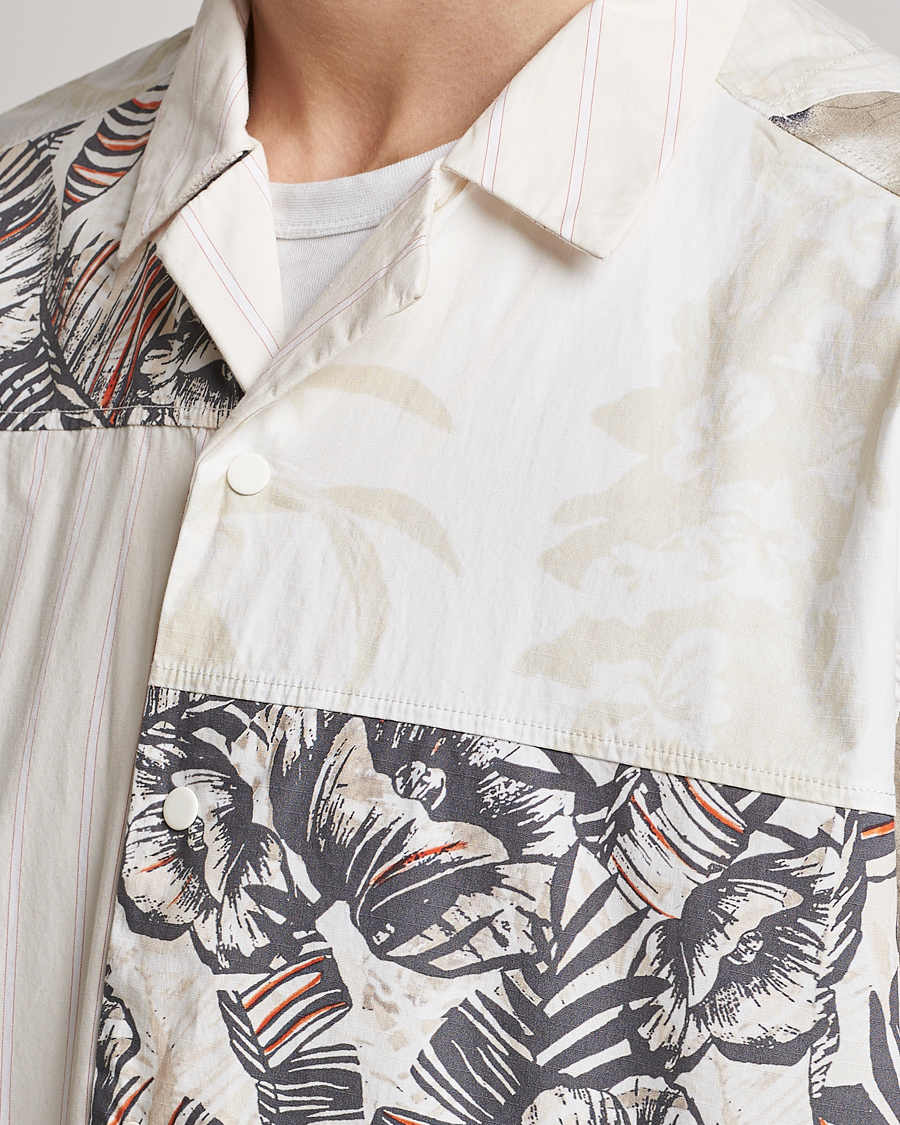 Herr | Skjortor | BOSS ORANGE | Lapis Resort Collar Printed Short Sleeve Shirt Bei