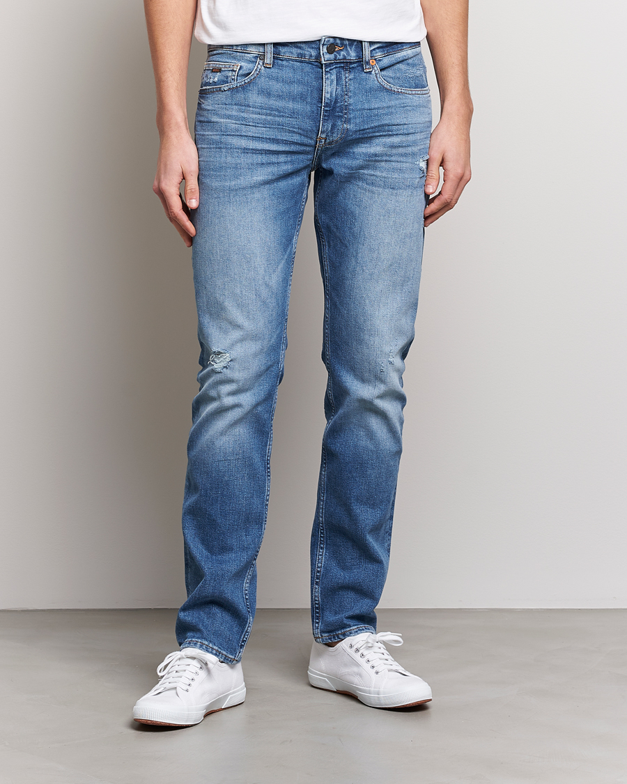 Herr | Slim fit | BOSS ORANGE | Delaware Stretch Jeans Light Blue
