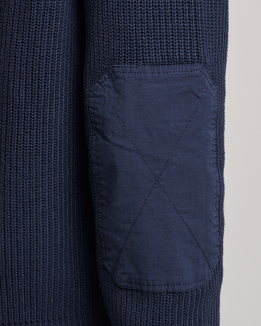Herr | Tröjor | BOSS ORANGE | Abinero Knitted Full-Zip Dark Blue
